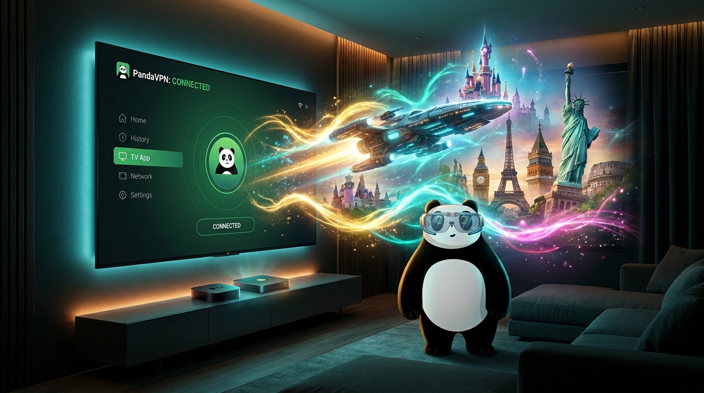 Elevate Your Home Cinema: Unleash Global Content with PandaVPN for Apple TV & Android TV