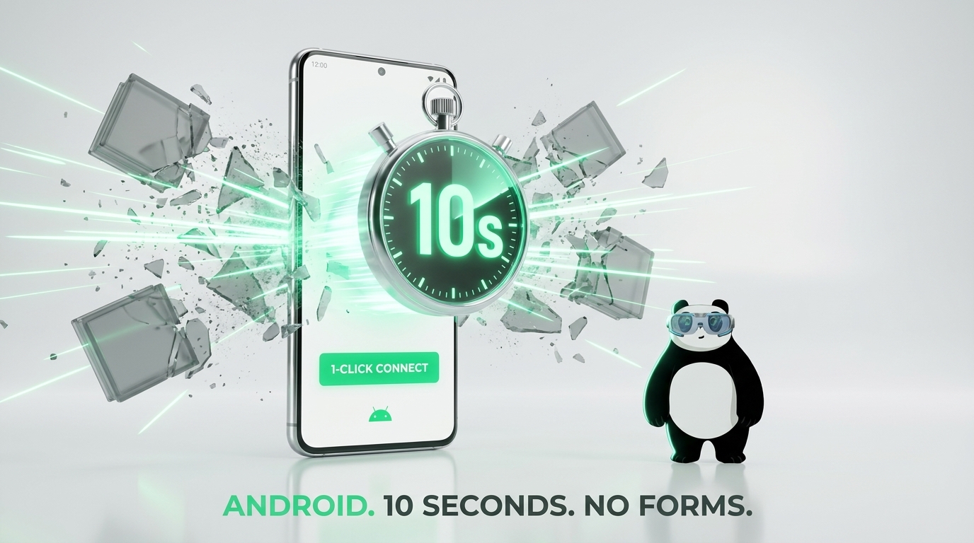From Download to Connection in 10 Seconds: Experience PandaVPN’s Unrivaled Philosophy of Minimalist Design